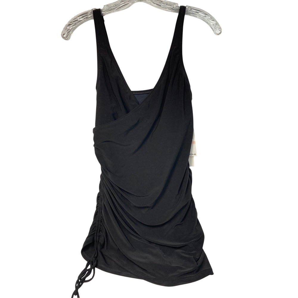 Beyond Control Swimdress Size 10 Black Ruched Tummy Control Swimdress NWT - Picture 2 of 11
